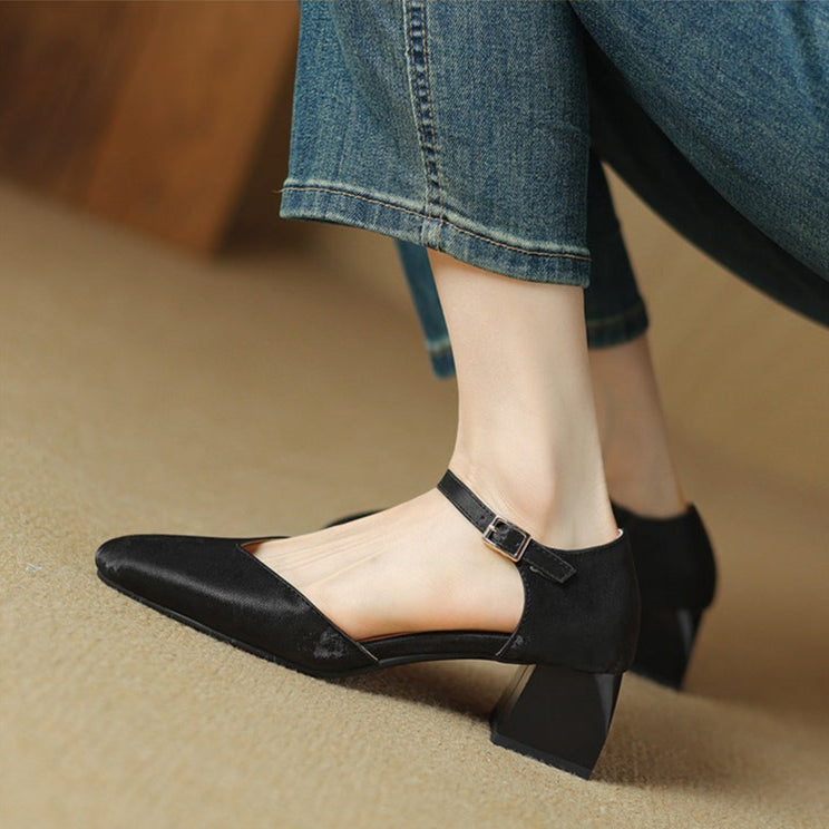 Melvi Chunky Heeled Sandals