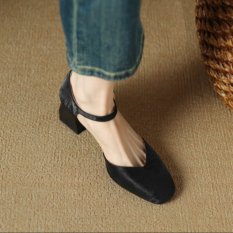 Melvi Chunky Heeled Sandals