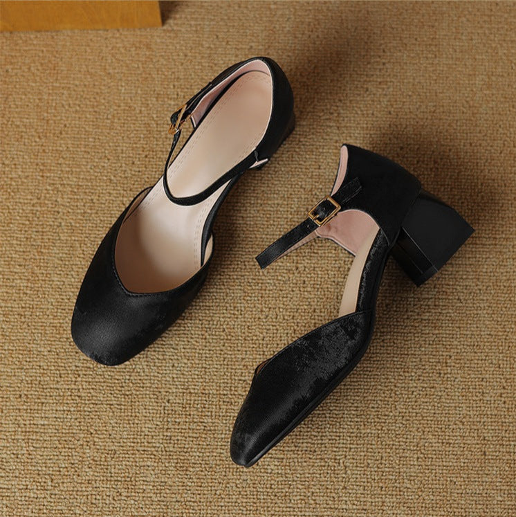 Melvi Chunky Heeled Sandals