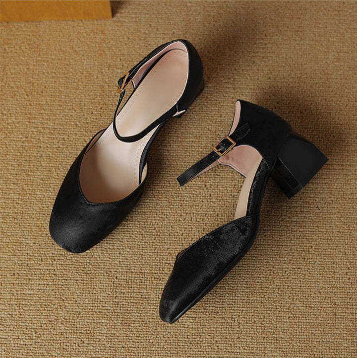 Melvi Chunky Heeled Sandals