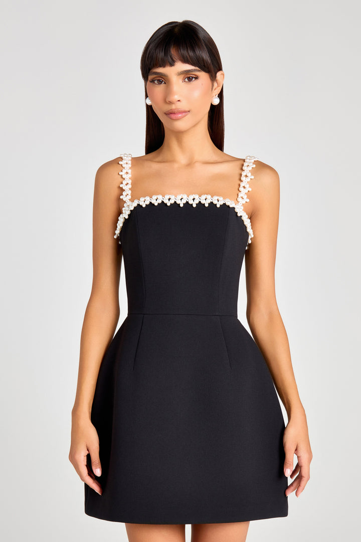 Dobromila | Elegant Black Mini Dress