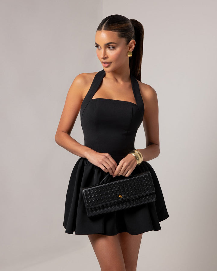 Structured Strapless Mini Dress