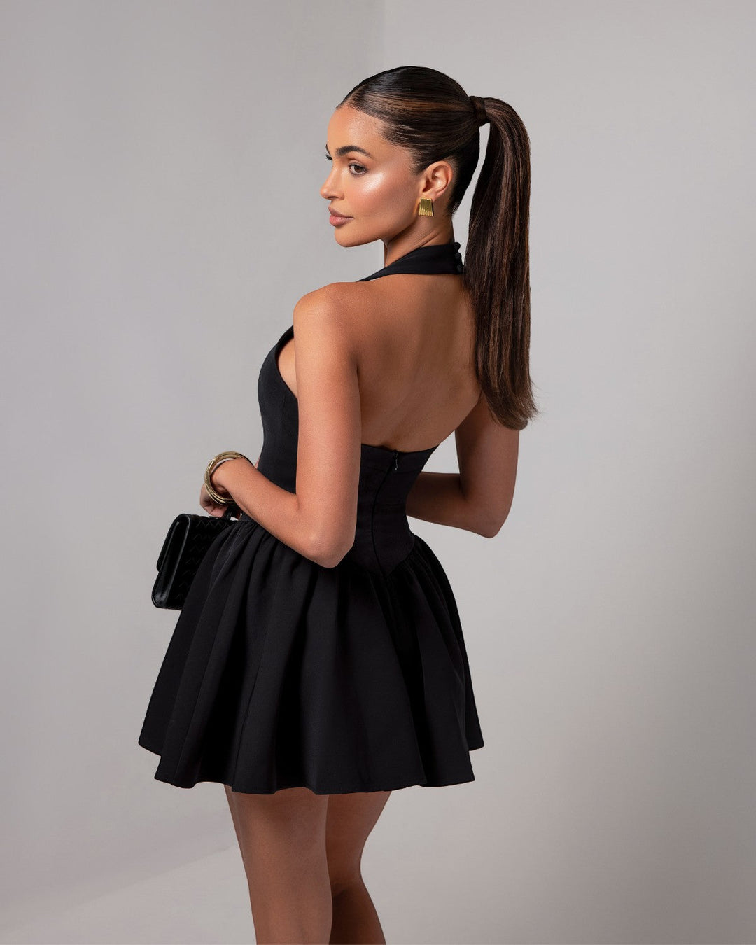 Structured Strapless Mini Dress