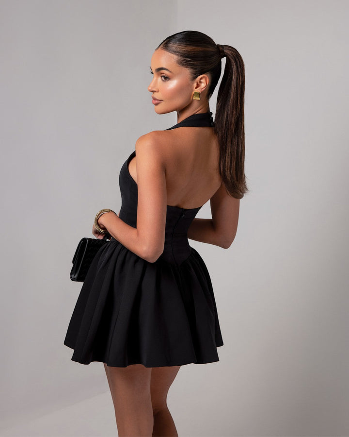 Structured Strapless Mini Dress