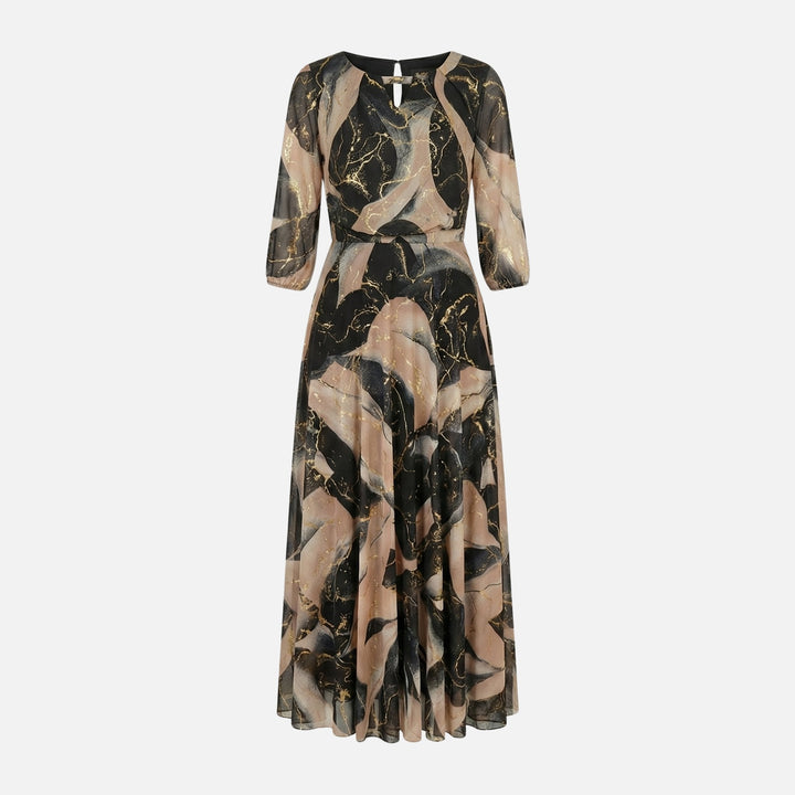Bianka | Flowing Maxi Dress with Elastic Waist and V-Neckline