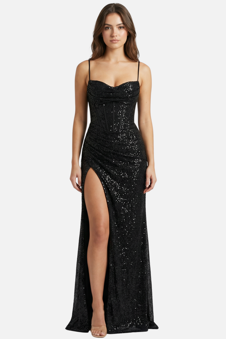 Lívia | Maxi Dress with Corset Design and Delicate Straps