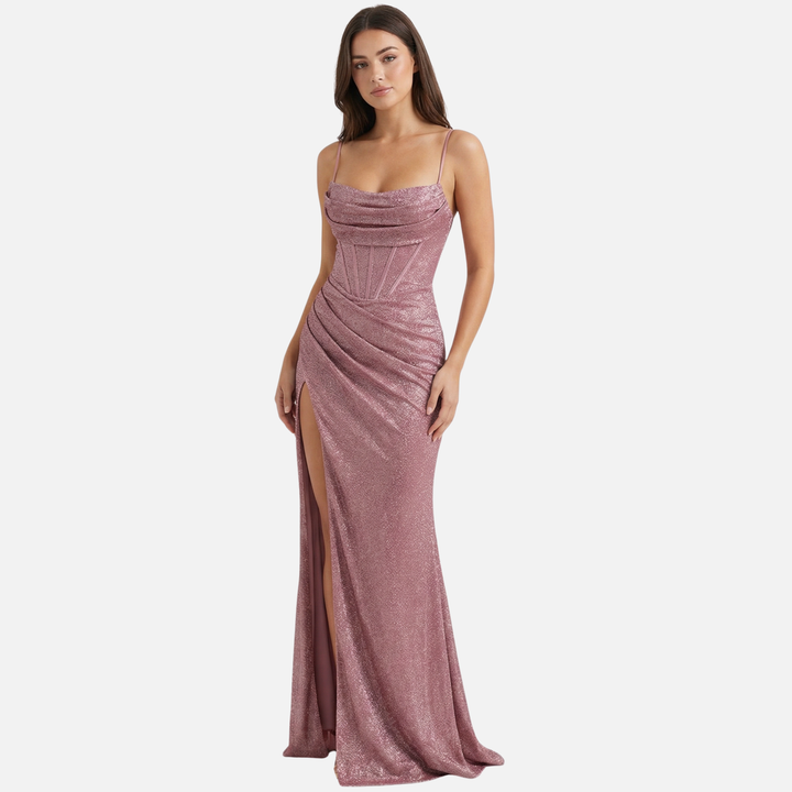 Lívia | Maxi Dress with Corset Design and Delicate Straps