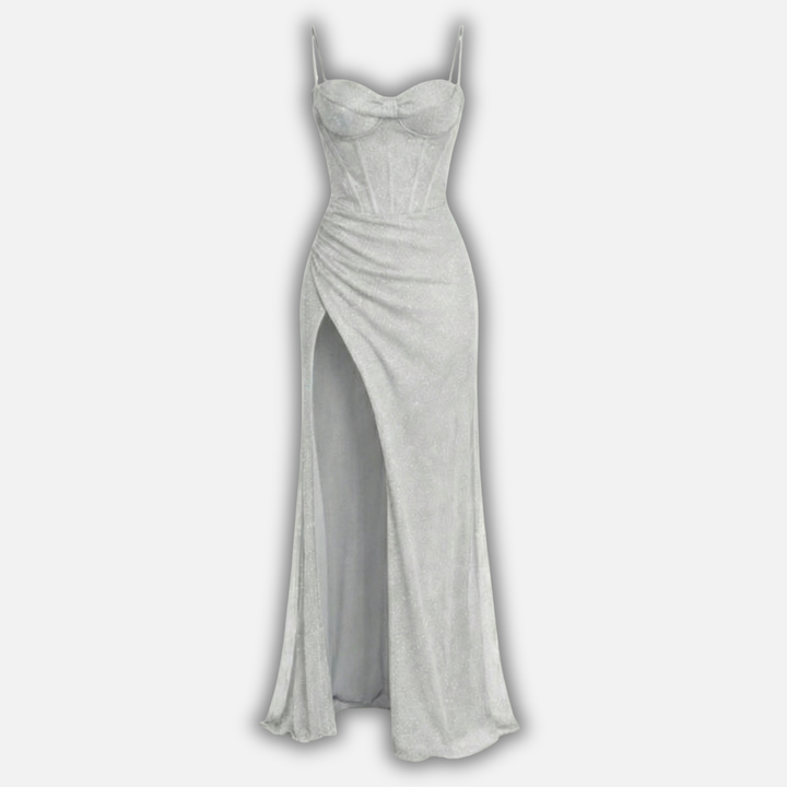Lívia | Maxi Dress with Corset Design and Delicate Straps