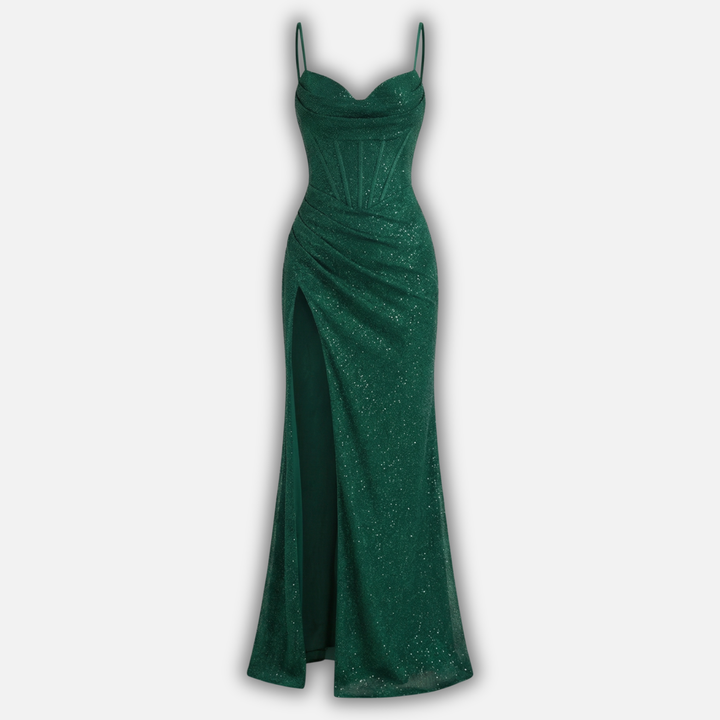 Lívia | Maxi Dress with Corset Design and Delicate Straps