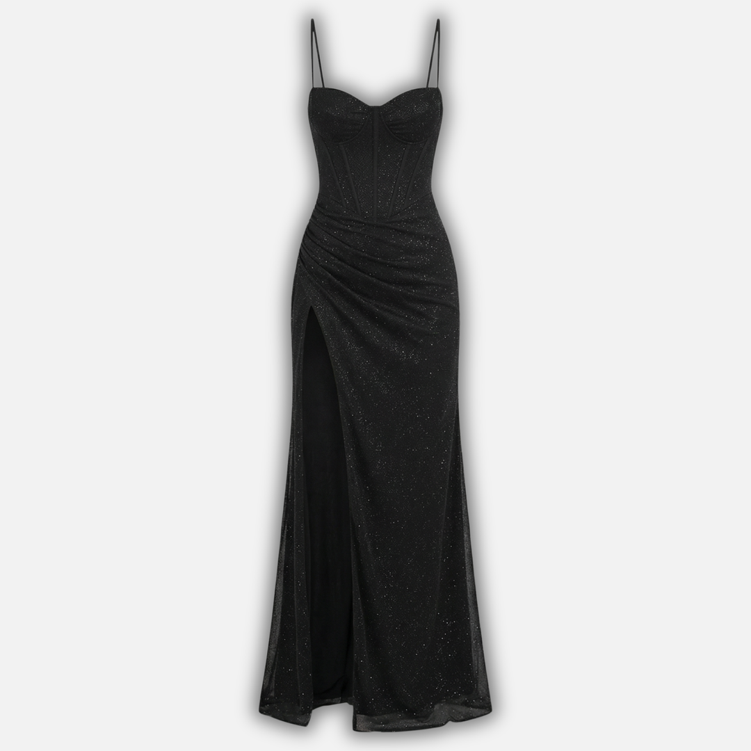 Lívia | Maxi Dress with Corset Design and Delicate Straps