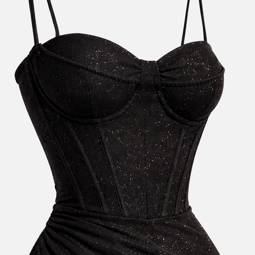 Lívia | Maxi Dress with Corset Design and Delicate Straps