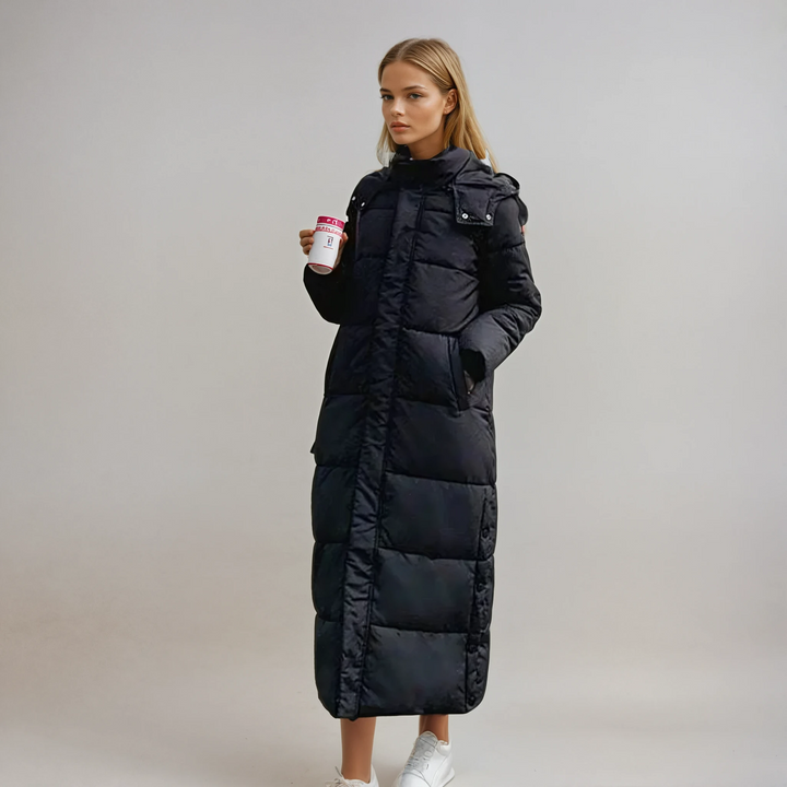 Chic Longline Women's Puffer Coat