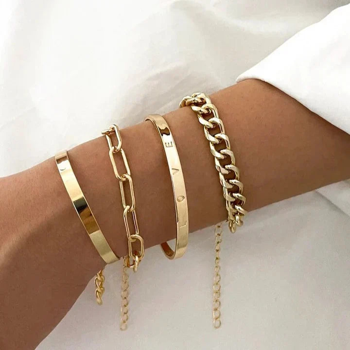 Élan Mercier Bracelet Set | Gold