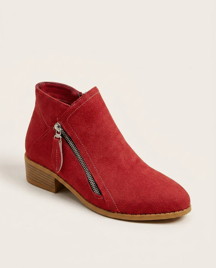 Cozy Zip-Up Ankle Boots