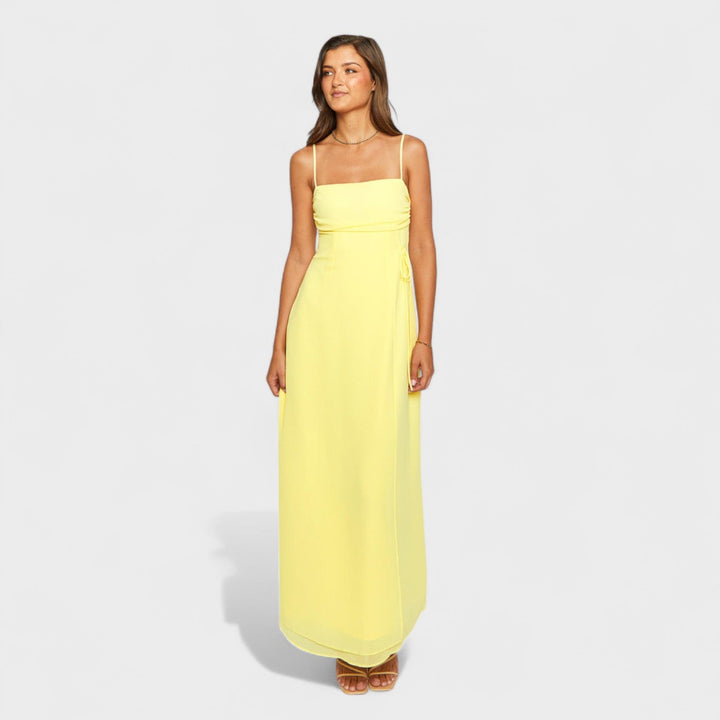 Flossy - Long Yellow Women's Robe