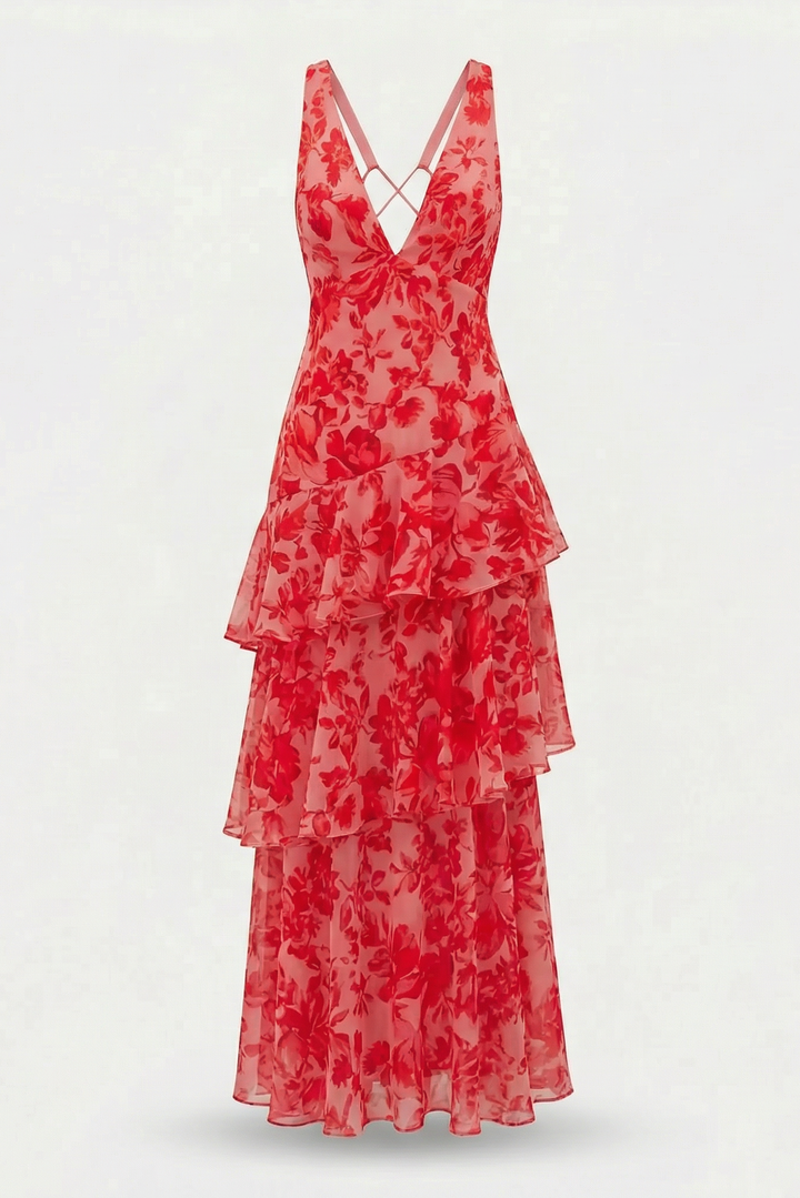 Flóra | Lightweight Floral Maxi Dress