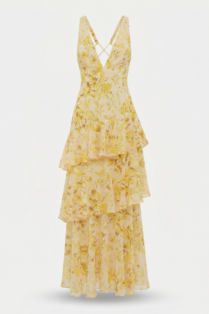Flóra | Lightweight Floral Maxi Dress