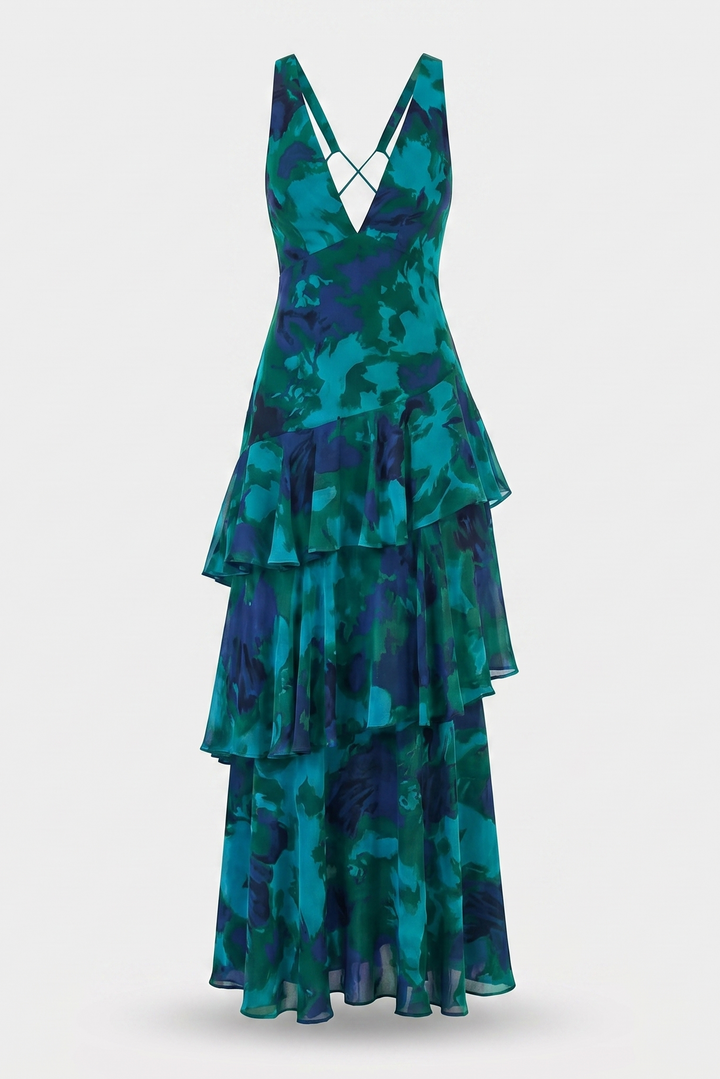 Flóra | Lightweight Floral Maxi Dress