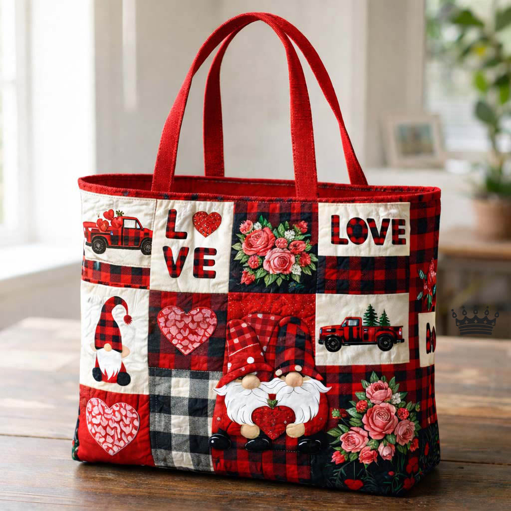 Tote Bag Patch Quilted with Love Theme GFTOHD13447
