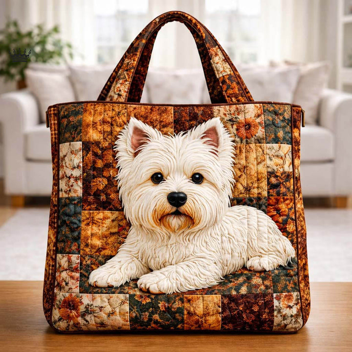 Comfortable Tote Bag with Westie Embroidery GFTOHD13527