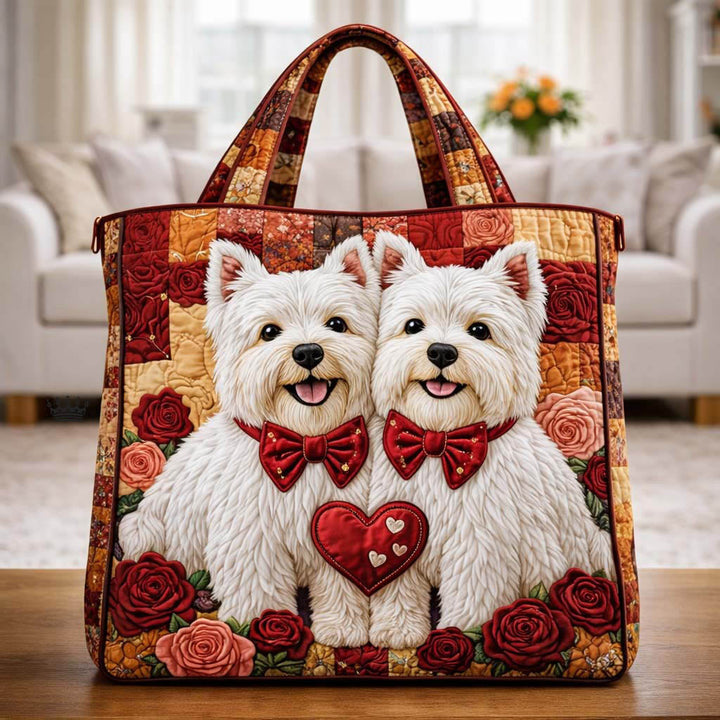 Sweet Twin Westie Embroidered Bag - Code GFTOHD13530