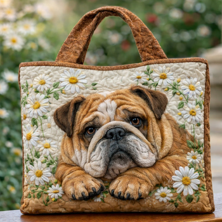 Daisy Bulldog Garden Bag with Quilt - Code GFTOHD13695