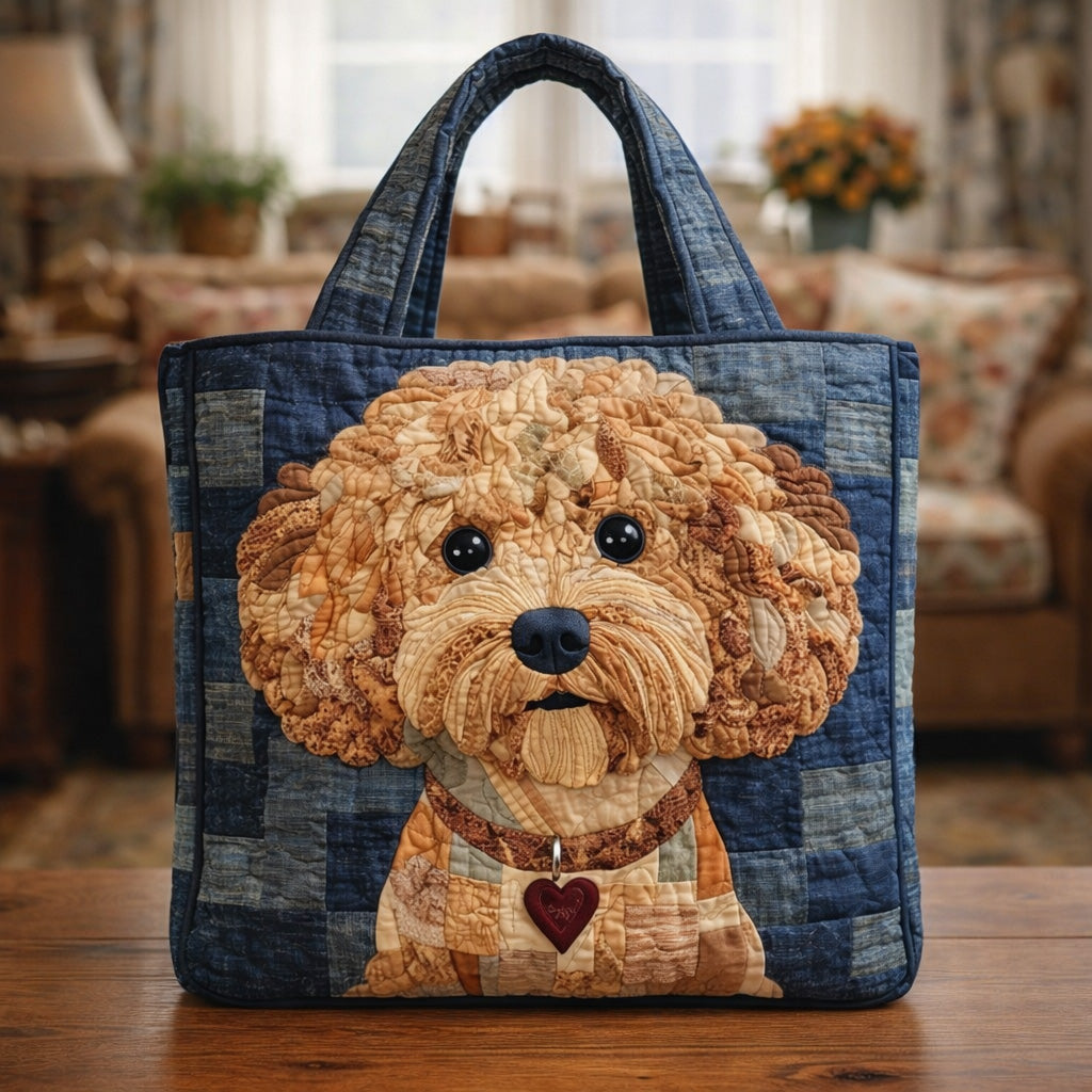 Classic Tote Bag with Teddy Poodle Blanket - Model GFTOHD13706