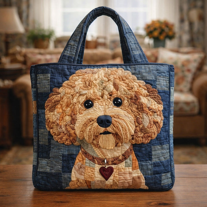 Classic Tote Bag with Teddy Poodle Blanket - Model GFTOHD13706
