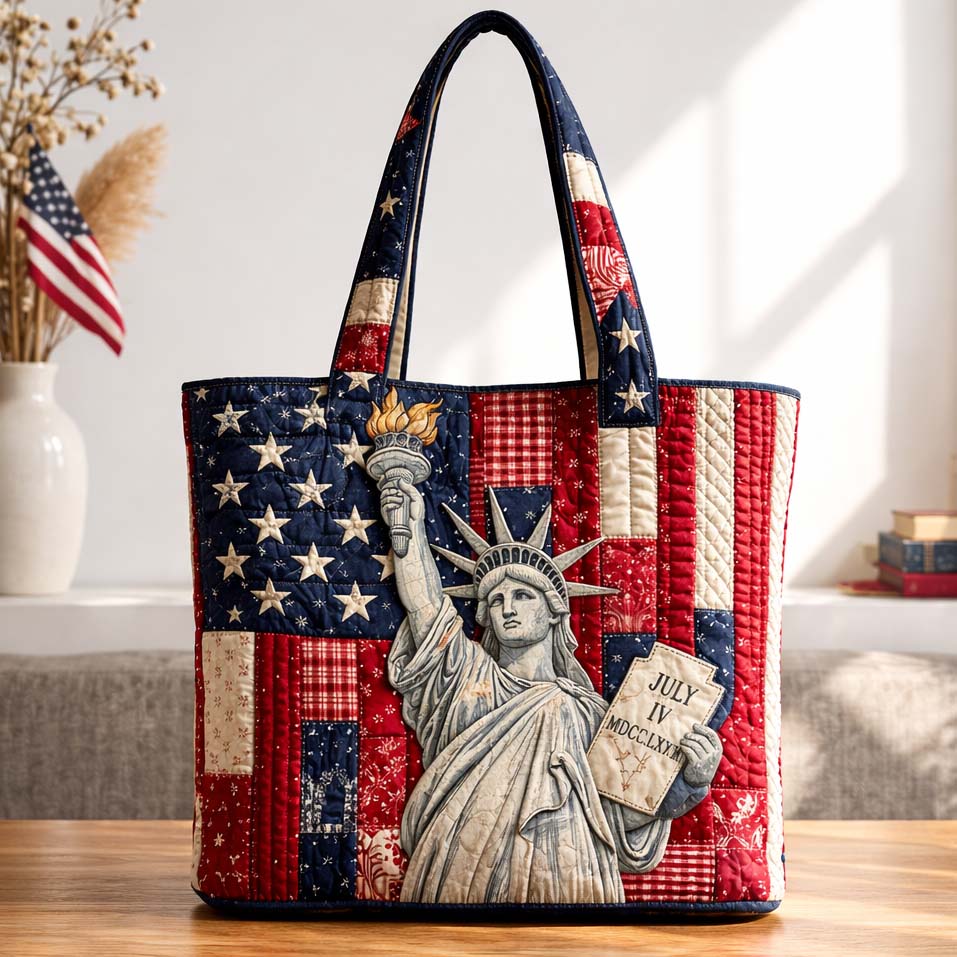 Patchwork Tote Bag with Liberty Embroidery - Code GFTOHD14288
