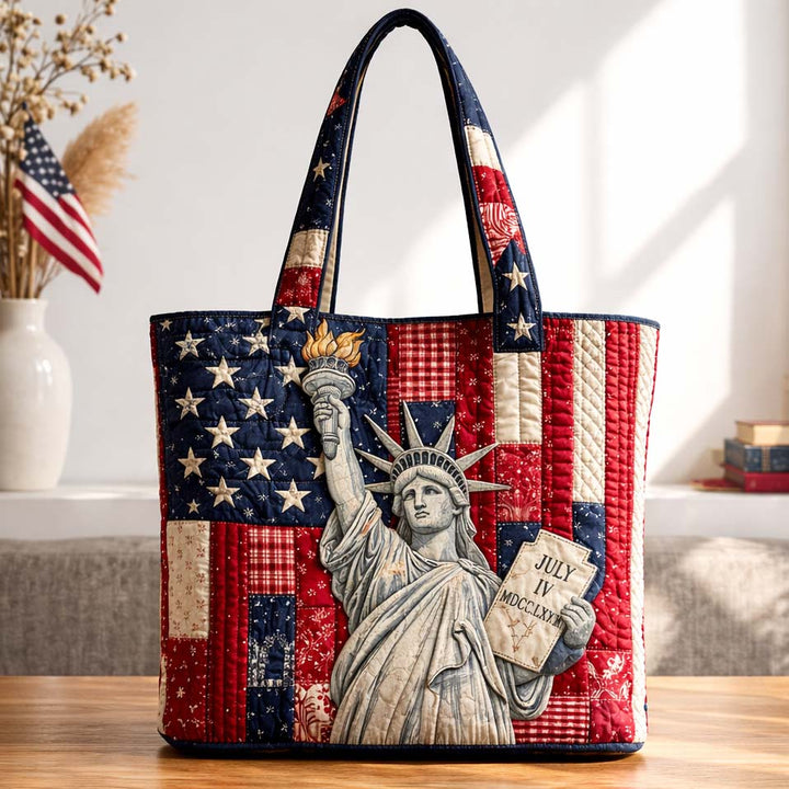 Patchwork Tote Bag with Liberty Embroidery - Code GFTOHD14288
