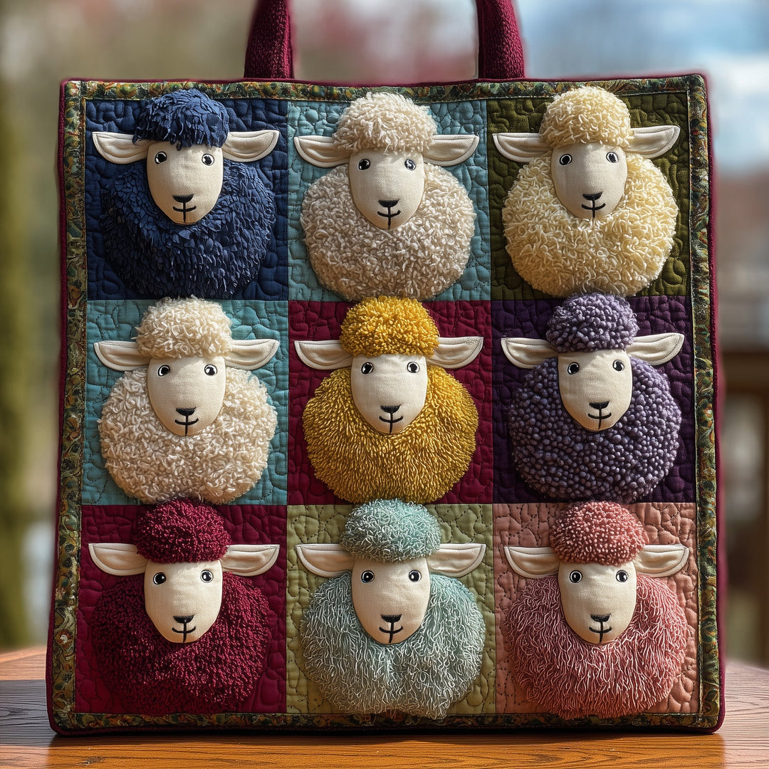 Embroidered Sheep Heaven Tote Bag - Code GFTOHD8294