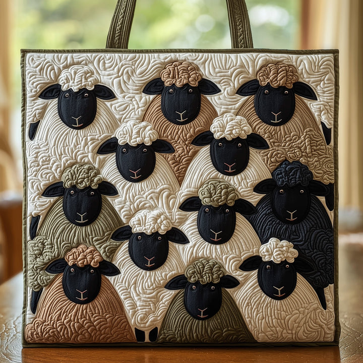 Embroidered Sheep Heaven Tote Bag - Code GFTOHD8294