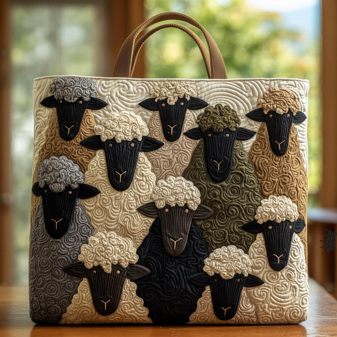 Embroidered Sheep Heaven Tote Bag - Code GFTOHD8294