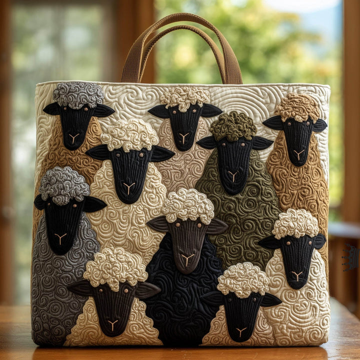 Embroidered Sheep Heaven Tote Bag - Code GFTOHD8294