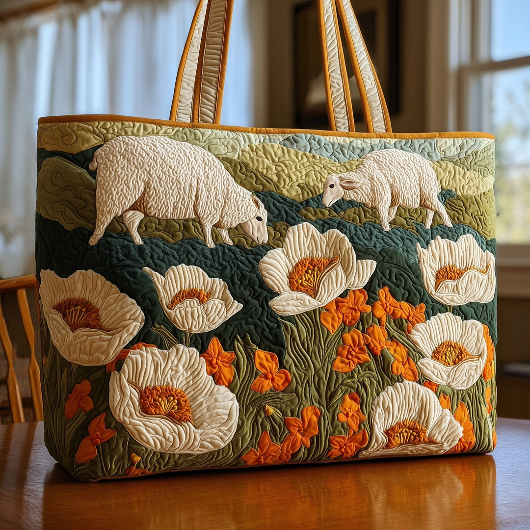 Embroidered Sheep Heaven Tote Bag - Code GFTOHD8294