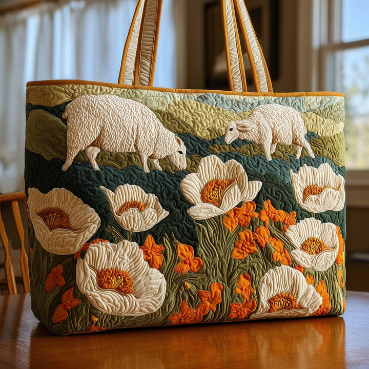 Embroidered Sheep Heaven Tote Bag - Code GFTOHD8294