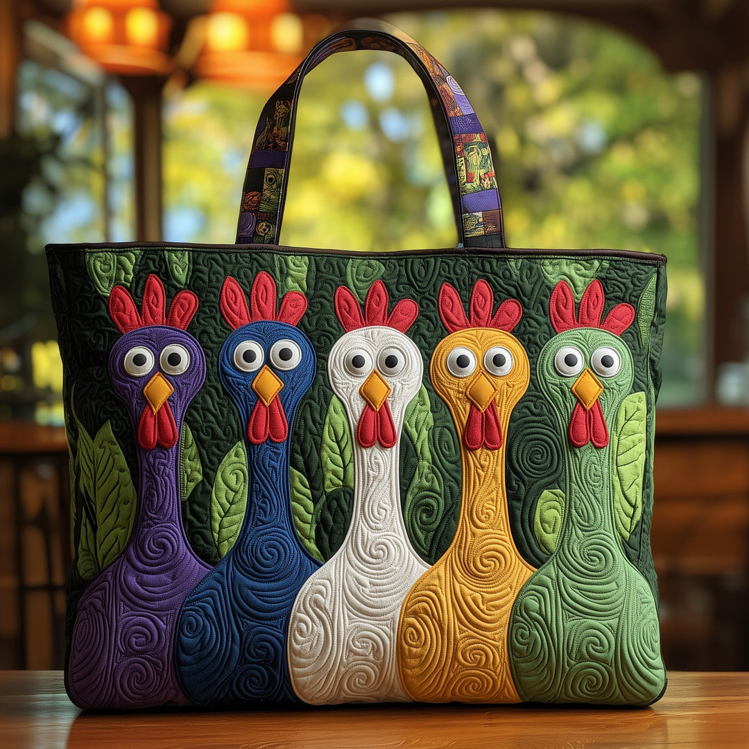 Funky Chicken Tote Bag with Blanket GFTOHD8755