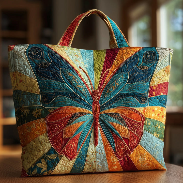 Elegant Tote Bag with Butterfly Embroidery - Model GFTOHD8783