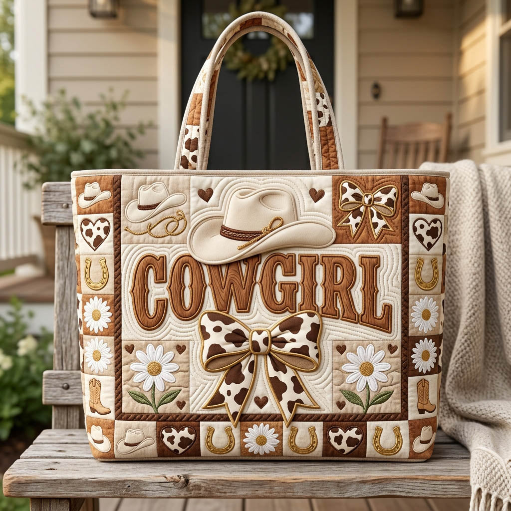 Western Cowgirl Tote Bag with Blanket GFTOLAN1157