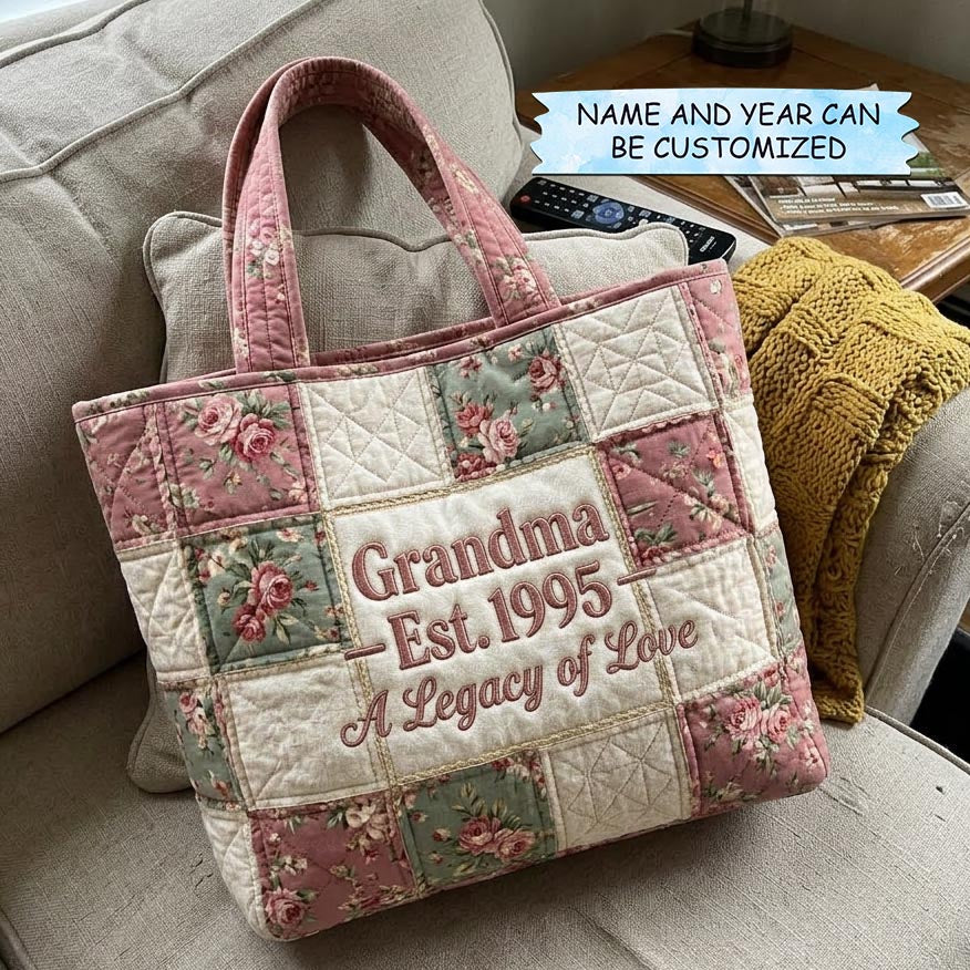 Embroidered Tote Bag for Mum Bloom - Code QTCUZ GFTOMA10339