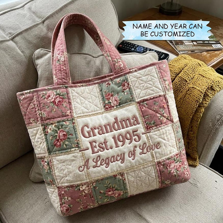 Embroidered Tote Bag for Mum Bloom - Code QTCUZ GFTOMA10339