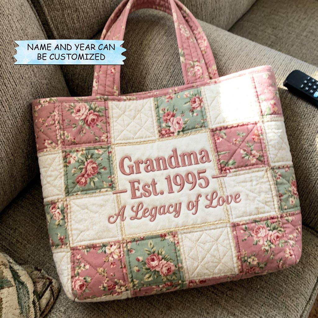 Embroidered Tote Bag for Mum Bloom - Code QTCUZ GFTOMA10339