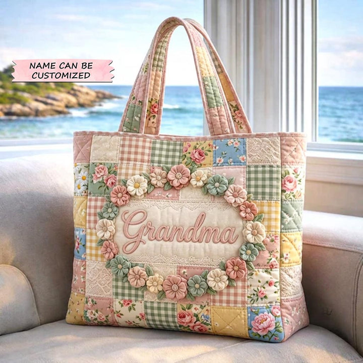Embroidered Tote Bag for Mum QTCUZ GFTOMA10343