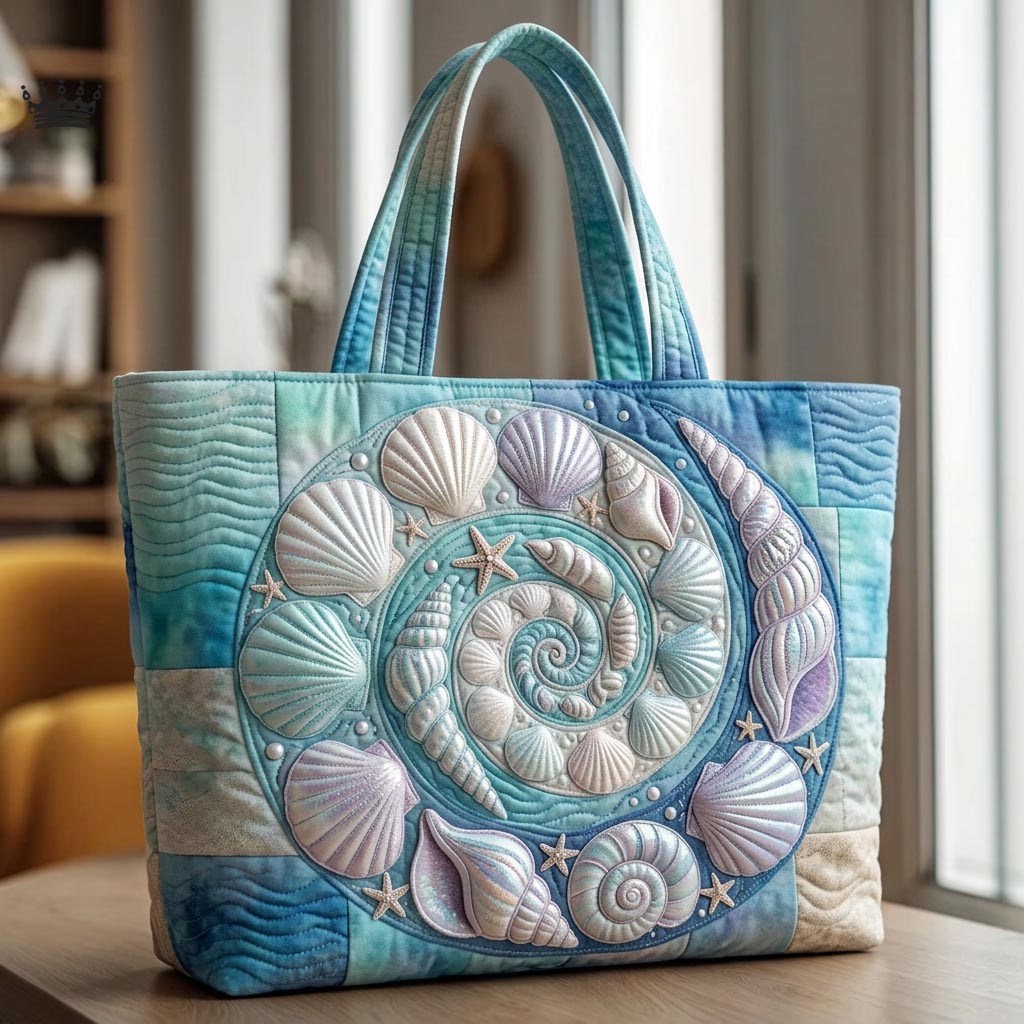 Tote Bag with Blanket and Sea Shells - GFTOMA10345