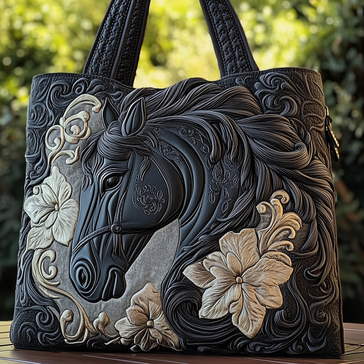 Black Tote Bag with Blanket GFTOMA1458