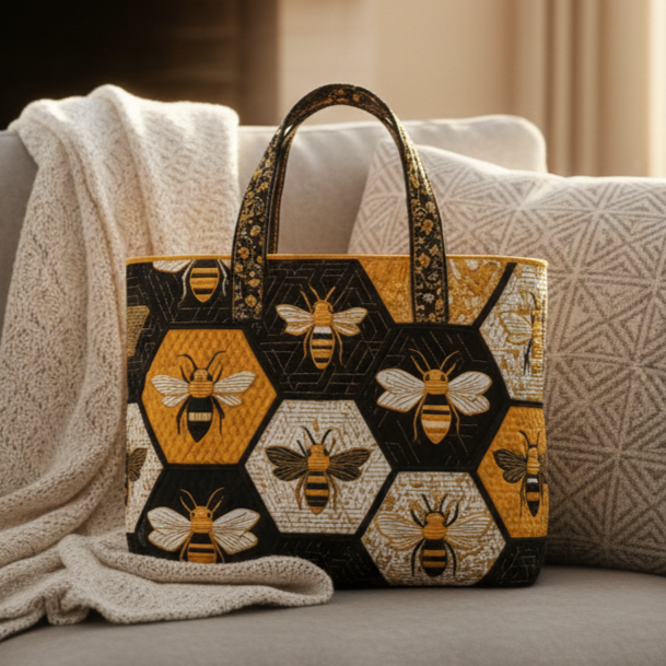 Embroidered Bee Tote Bag GFTOMA1778