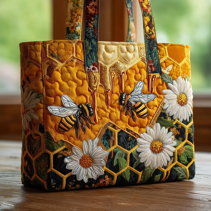 Bee Embroidered Tote Bag - Code GFTOMA2486