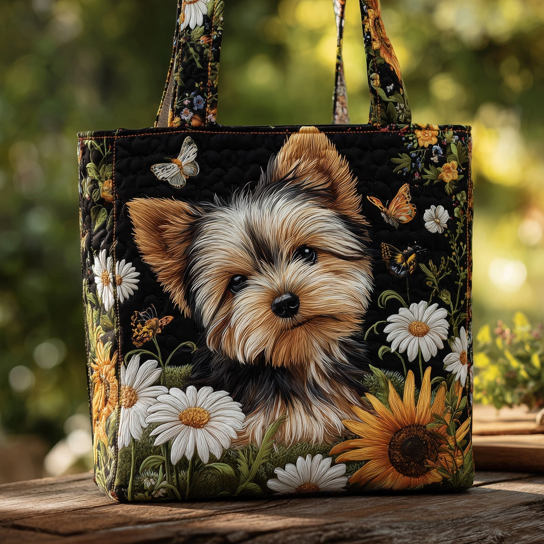Yorkshire Terrier Themed Tote Bag with Blanket GFTOMA3189