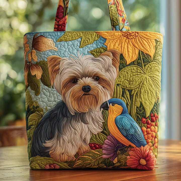 Yorkshire Terrier Embroidered Tote Bag - Code GFTOMA3190