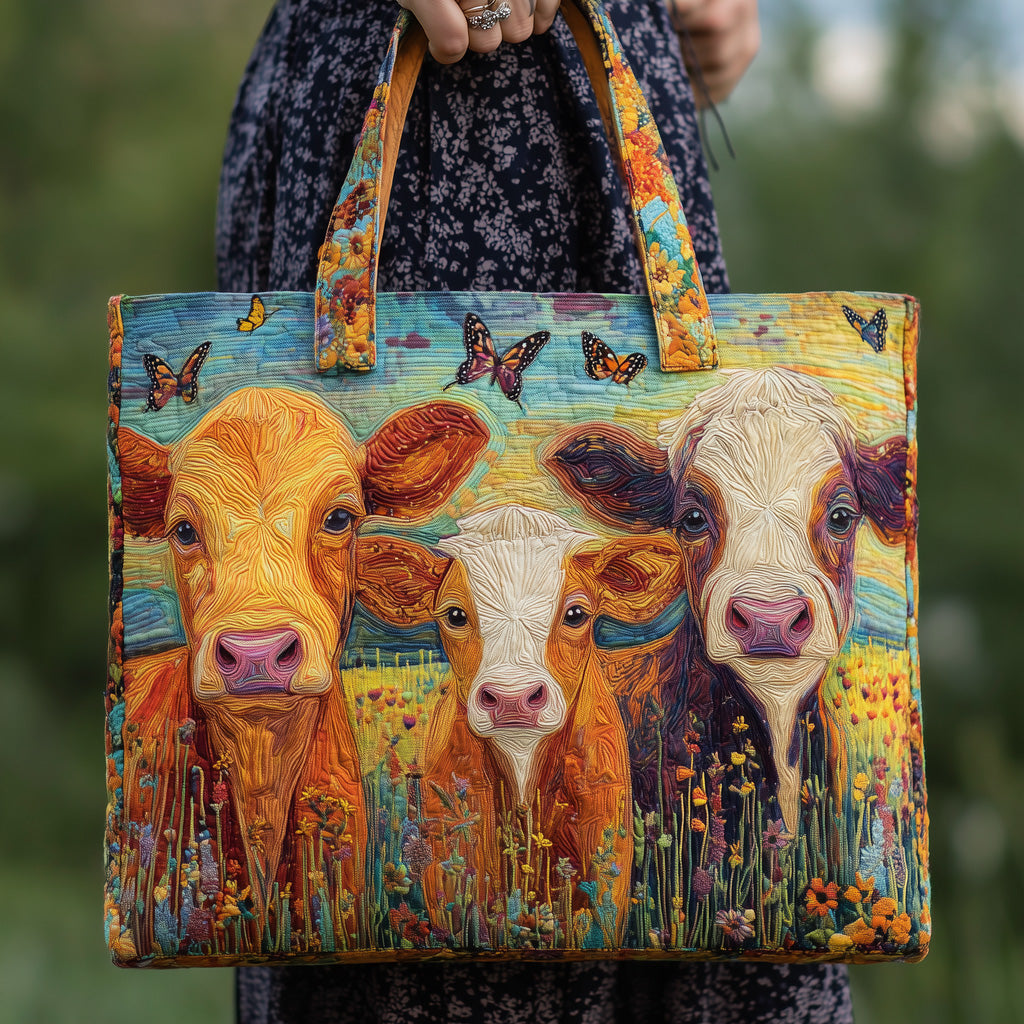 Moo Meadows Tote Bag with Embroidery GFTOMA3382